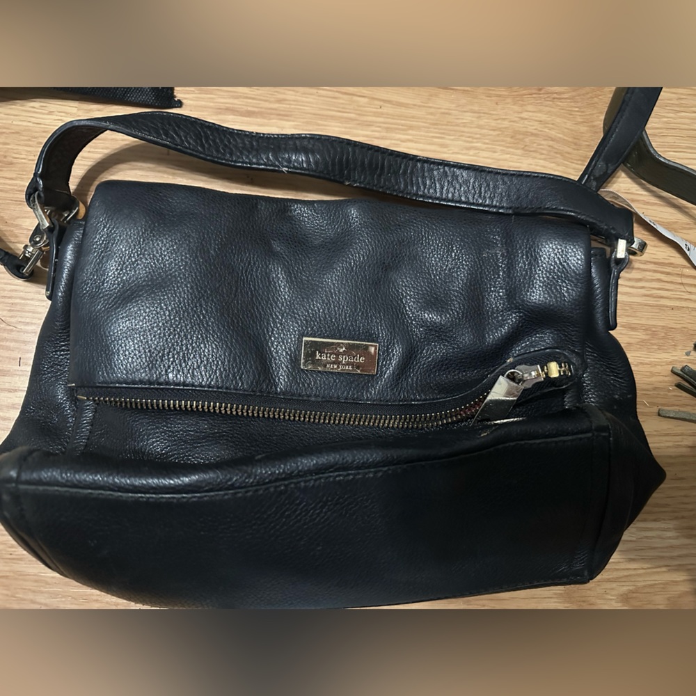 Kate Spade Black Leather Belt Bag